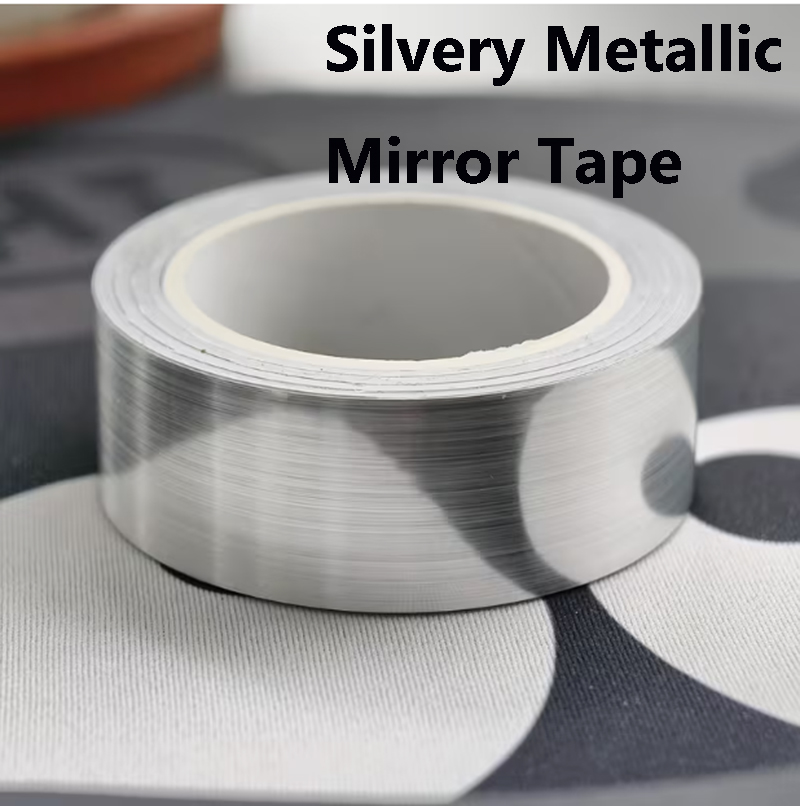 Woodworking Tv - Metallic zilveren spiegeltape - zelfklevende decoratieve