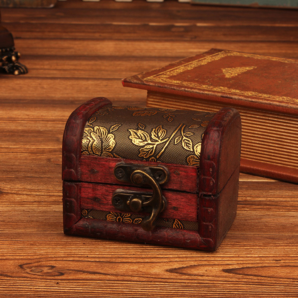 Wood Woodworking - Chinese stijl vintage houten sieradendoos met