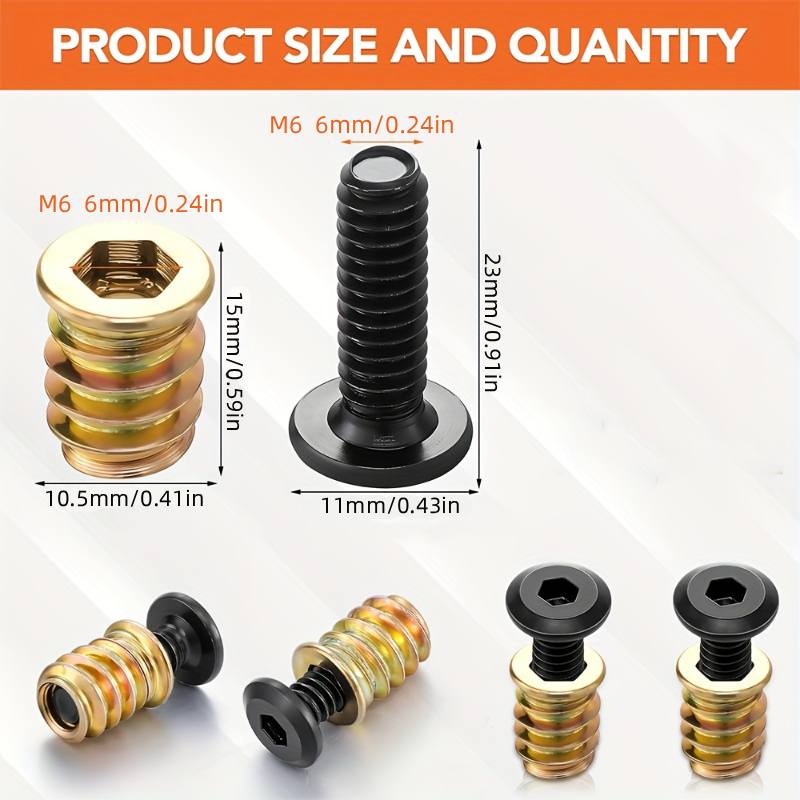 Woodworking Basic Tools - 10PCS Moer Schroefdraad Inserts Combinatie Tool