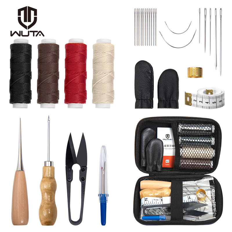 Woodworking Basic Tools - WUTA lederen reparatieset schoen naaien meubilair