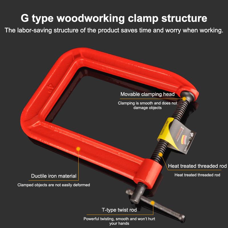 G-klem Diep bereikbare C-klem  - Woodworking Clamp recensie en prijs